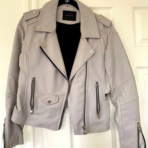 Lavender Leather Moto Jacket - Nordstrom